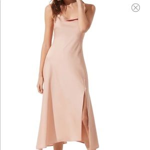 ASTR the Label Cowl Slip Midi Dress